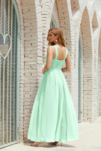 Vestidos de dama de honor con cuello halter, vestido formal de cóctel o de fiesta 28015 