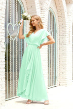 Vestido Baoleely para la madre de la novia, talla grande, escote en V, largo hasta el suelo, formal, para invitada de boda 28020