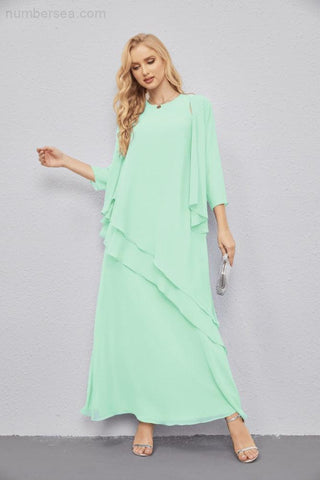 Vestidos de madre de la novia con cárdigan ligero abierto al frente, vestido formal de fiesta 28081 