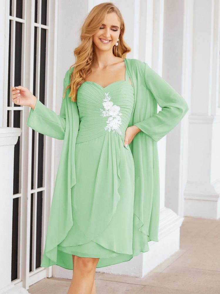 Vestidos de encaje para la madre de la novia y el novio de Sunderly, ideales para invitadas de boda (SY28066)