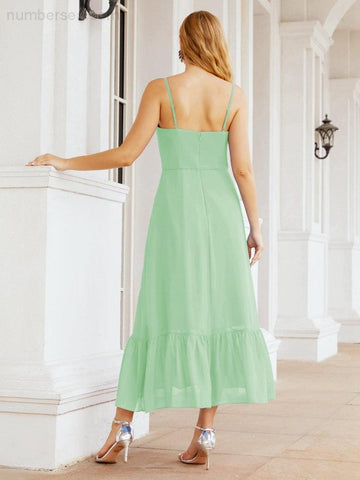 Baoleely Blackless Strap Bridesmaid Dress Ankle Length 28028