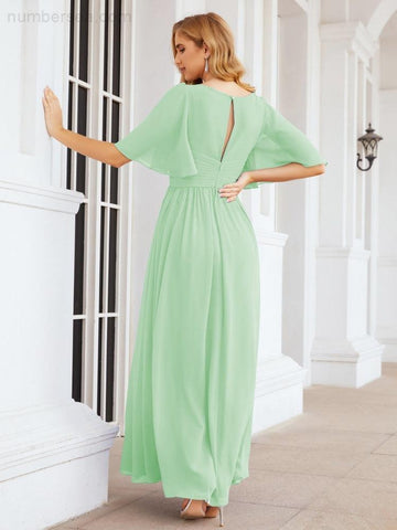 Vestidos de dama de honor para mujer, vestido largo de fiesta para boda o graduación 28068