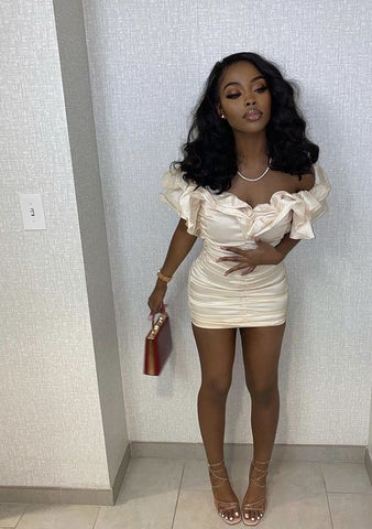 Vestido ajustado y sexy para fiesta, ideal para una cita nocturna o un baile de bienvenida (modelo Y328)