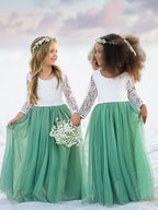 Vestido de niña de las flores, corte recto, tutú, espalda de encaje con peonías, estilo peonía, para fiesta. 