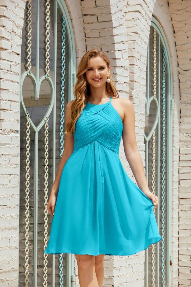 Vestidos de fiesta sin mangas, vestido formal de cóctel para graduación 28014 