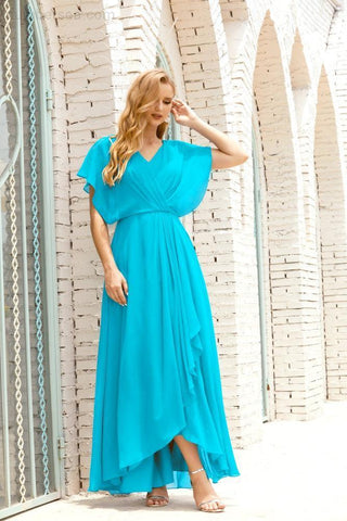 Vestido Baoleely para la madre de la novia, talla grande, escote en V, largo hasta el suelo, formal, para invitada de boda 28020