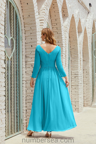 Baoleely Bridesmaid Dress Chiffon Formal Party Dress Evening Dress 28016