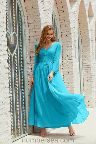 Baoleely Bridesmaid Dress Chiffon Formal Party Dress Evening Dress 28016