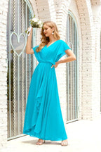 Vestido Baoleely para la madre de la novia, talla grande, escote en V, largo hasta el suelo, formal, para invitada de boda 28020