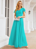 Vestidos de fiesta formales Baoleely para madre de la novia, con mangas cortas, vestido de dama de honor 28047 