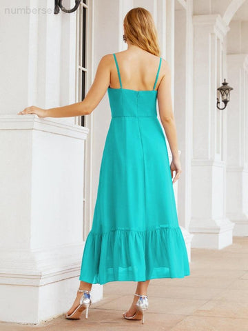 Baoleely Blackless Strap Bridesmaid Dress Ankle Length 28028