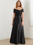 Vestidos de corte princesa/línea A hasta el suelo para la madre de la novia 