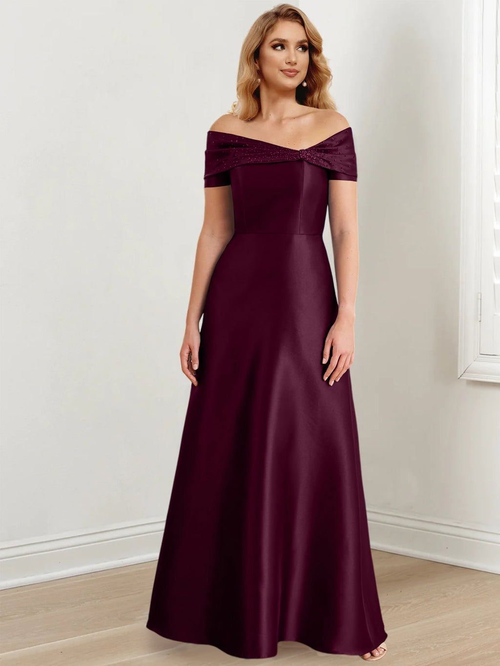 Vestidos de corte princesa/línea A hasta el suelo para la madre de la novia 