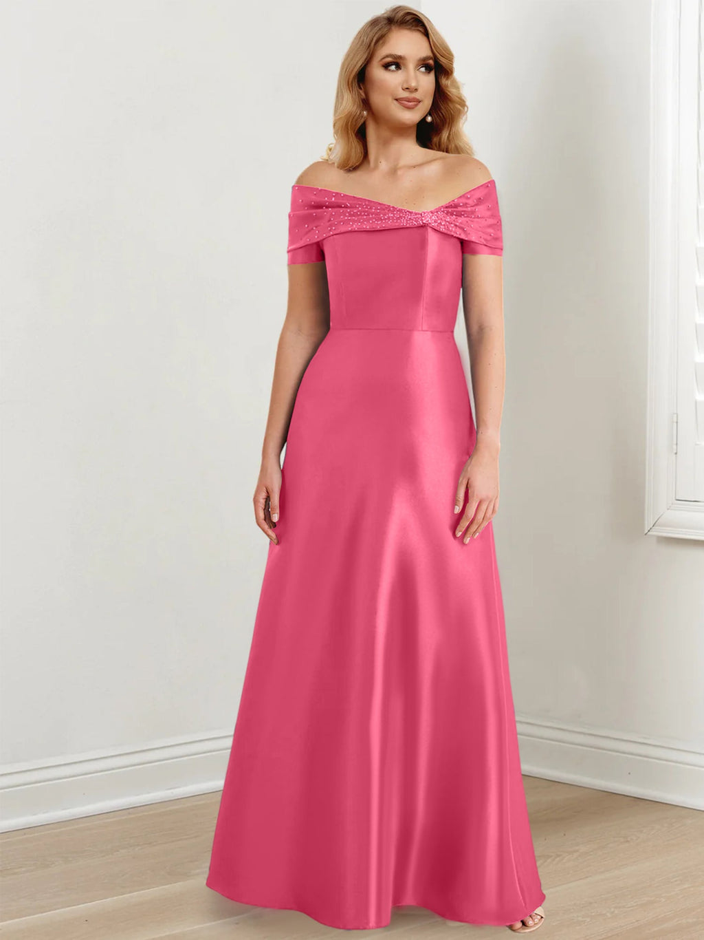 Vestidos de corte princesa/línea A hasta el suelo para la madre de la novia 