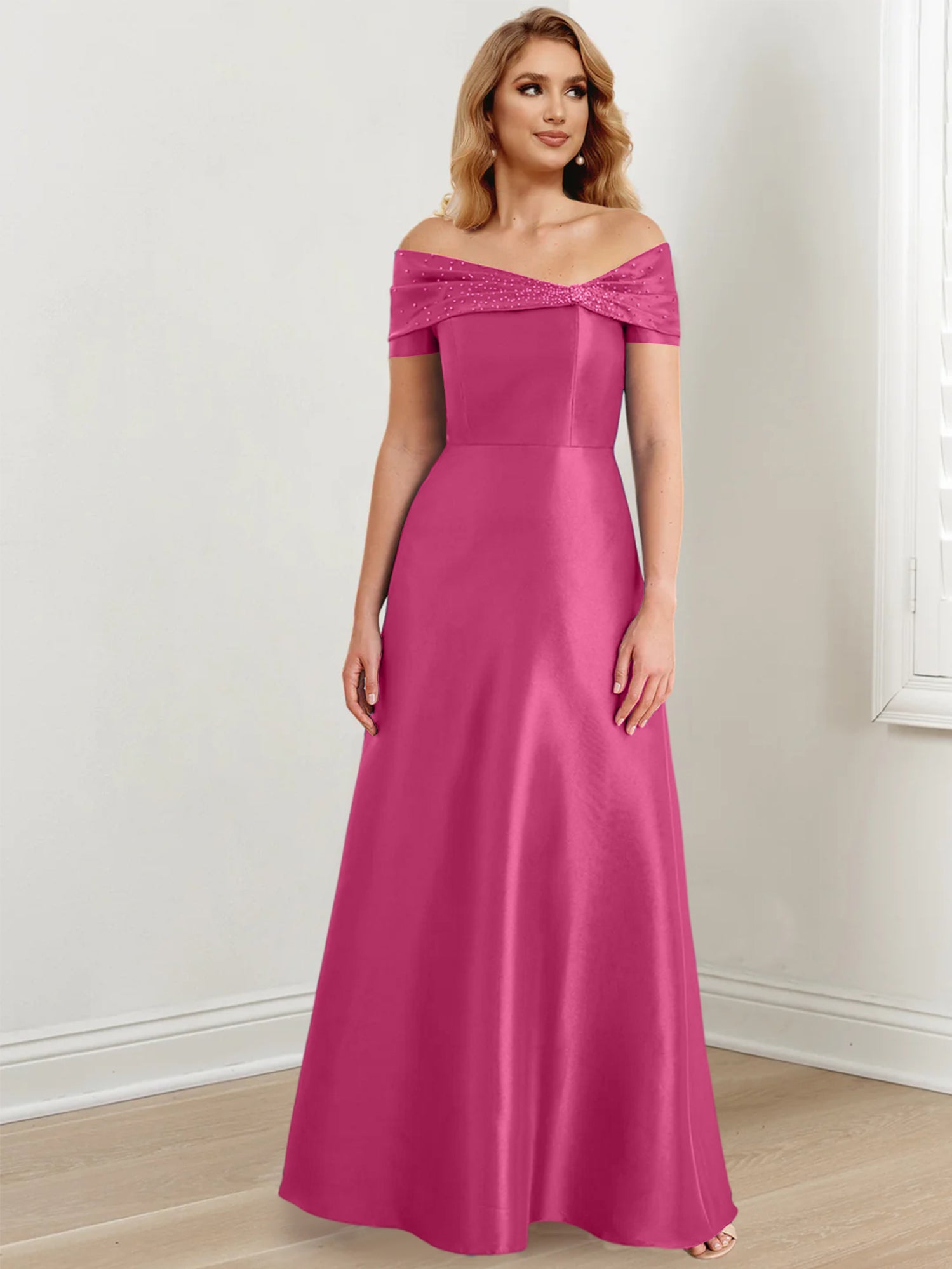 Vestidos de corte princesa/línea A hasta el suelo para la madre de la novia 