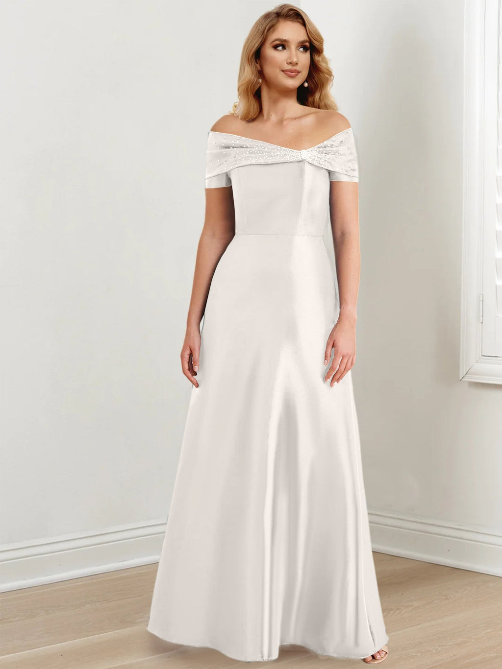 Vestidos de corte princesa/línea A hasta el suelo para la madre de la novia 
