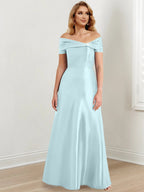 Vestidos de corte princesa/línea A hasta el suelo para la madre de la novia 