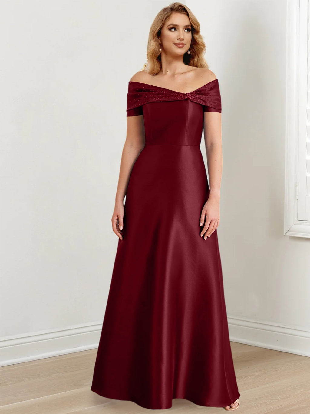 Vestidos de corte princesa/línea A hasta el suelo para la madre de la novia 