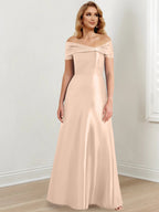 Vestidos de corte princesa/línea A hasta el suelo para la madre de la novia 