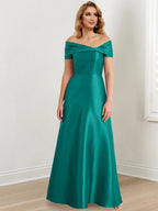 Vestidos de corte princesa/línea A hasta el suelo para la madre de la novia 