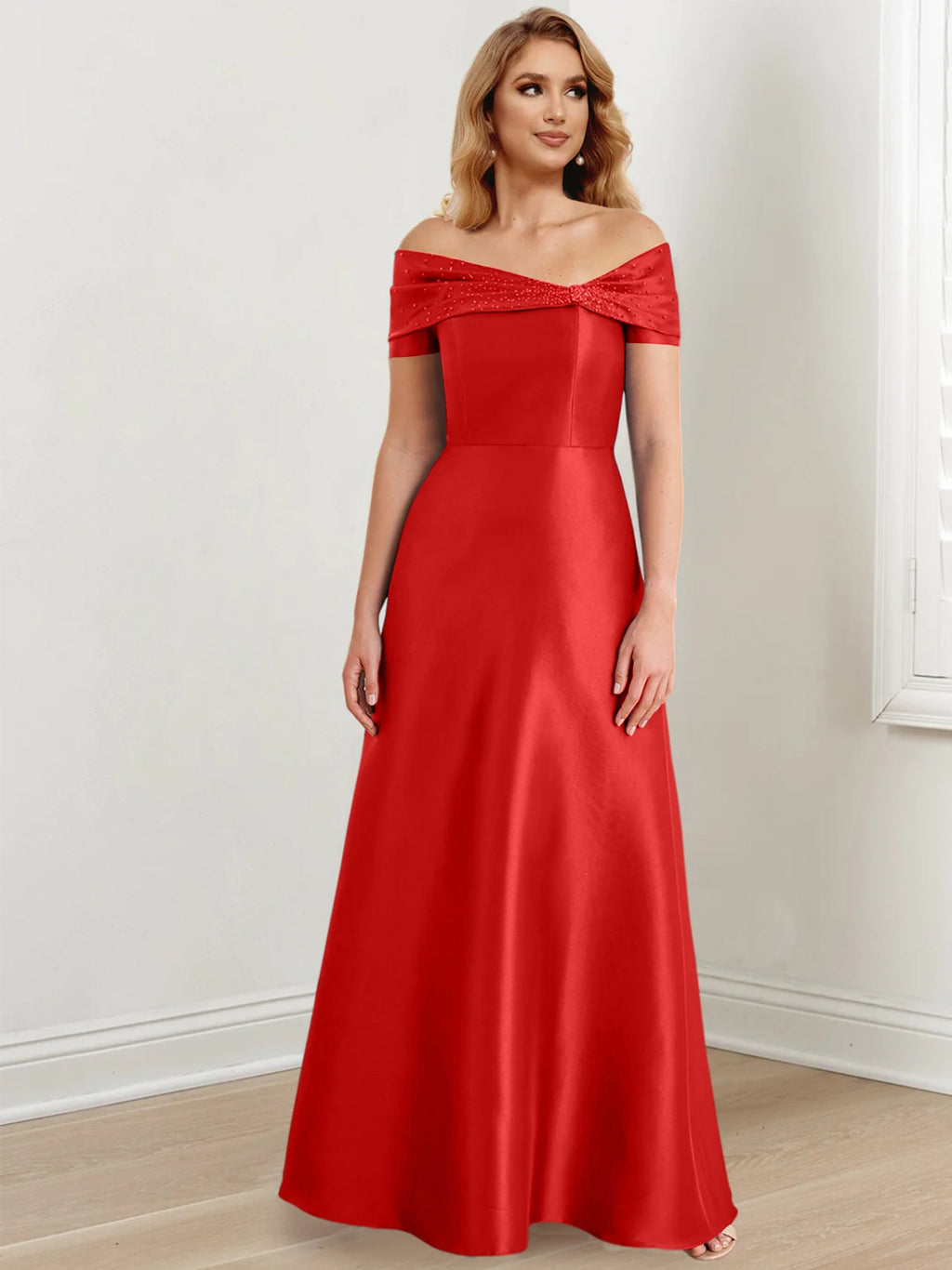 Vestidos de corte princesa/línea A hasta el suelo para la madre de la novia 