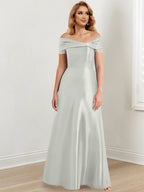 Vestidos de corte princesa/línea A hasta el suelo para la madre de la novia 
