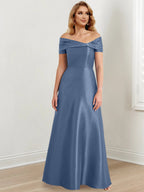 Vestidos de corte princesa/línea A hasta el suelo para la madre de la novia 