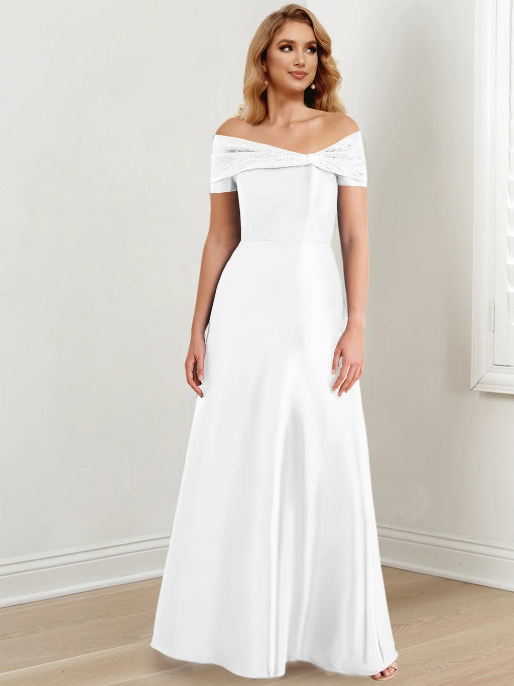 Vestidos de corte princesa/línea A hasta el suelo para la madre de la novia 