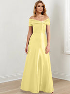 Vestidos de corte princesa/línea A hasta el suelo para la madre de la novia 