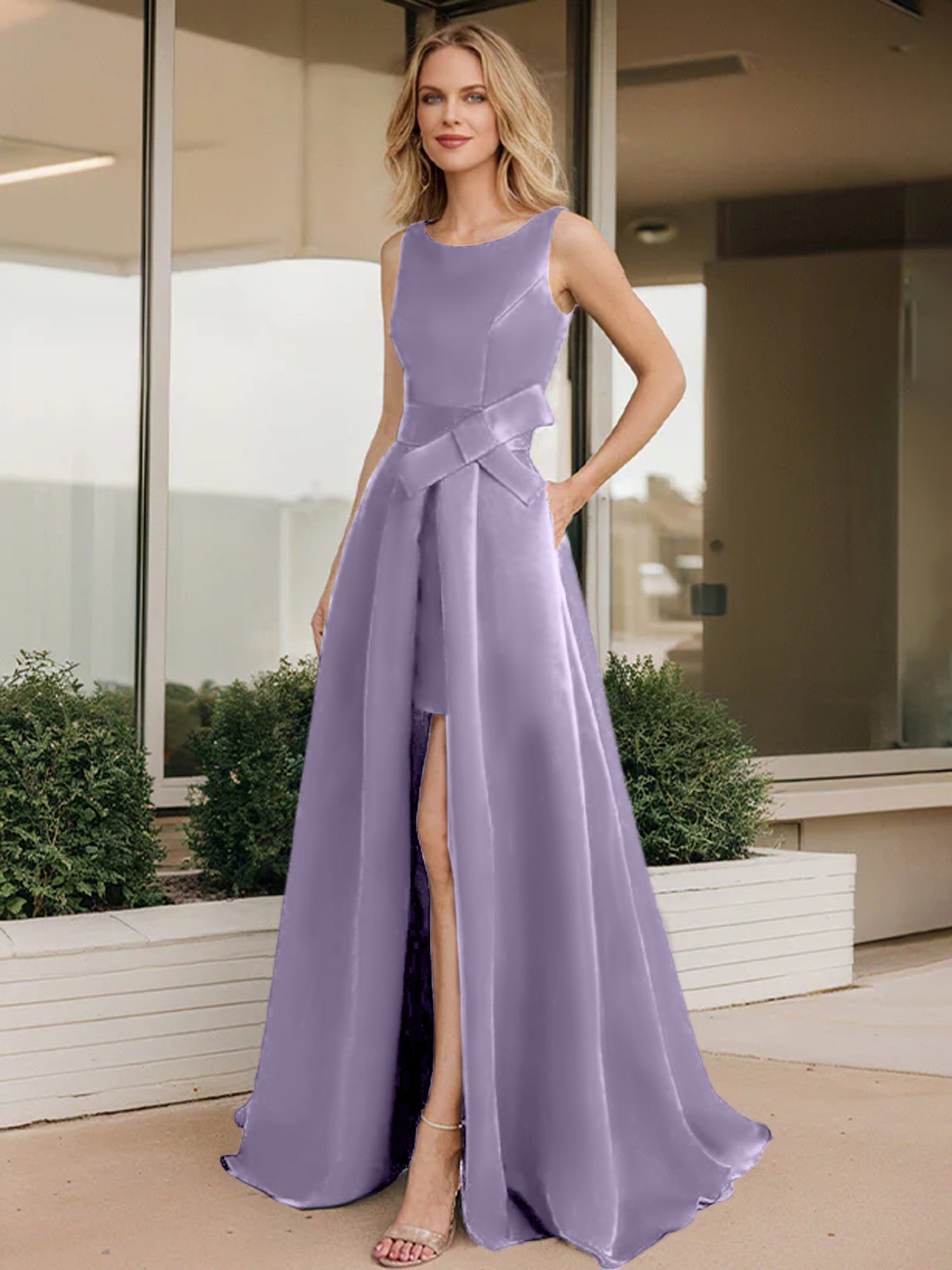 Vestidos de corte princesa/línea A para la madre de la novia 