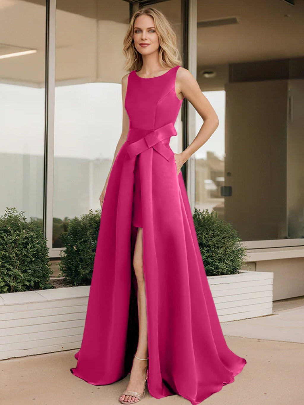 Vestidos de corte princesa/línea A para la madre de la novia 