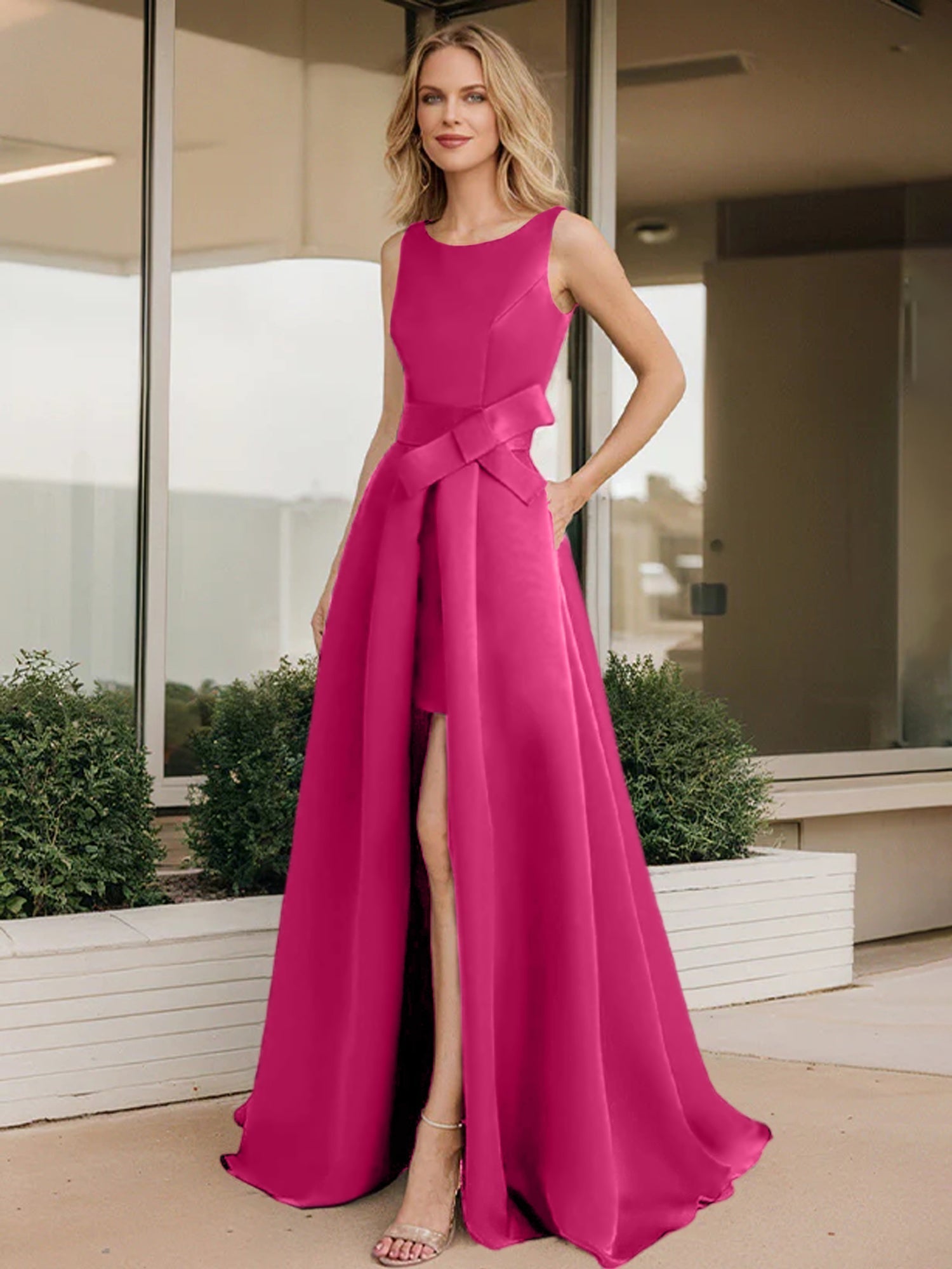 Vestidos de corte princesa/línea A para la madre de la novia 