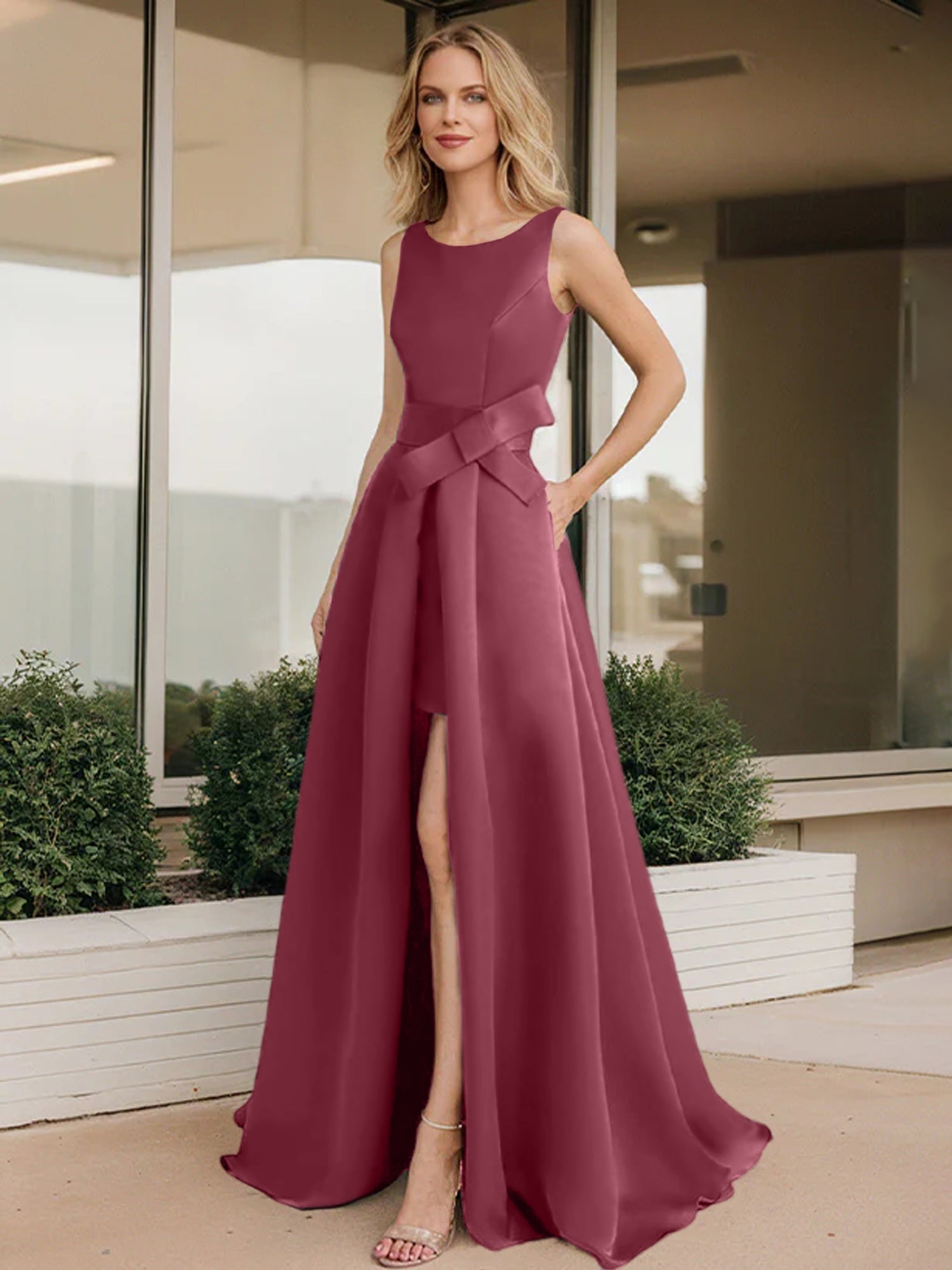 Vestidos de corte princesa/línea A para la madre de la novia 