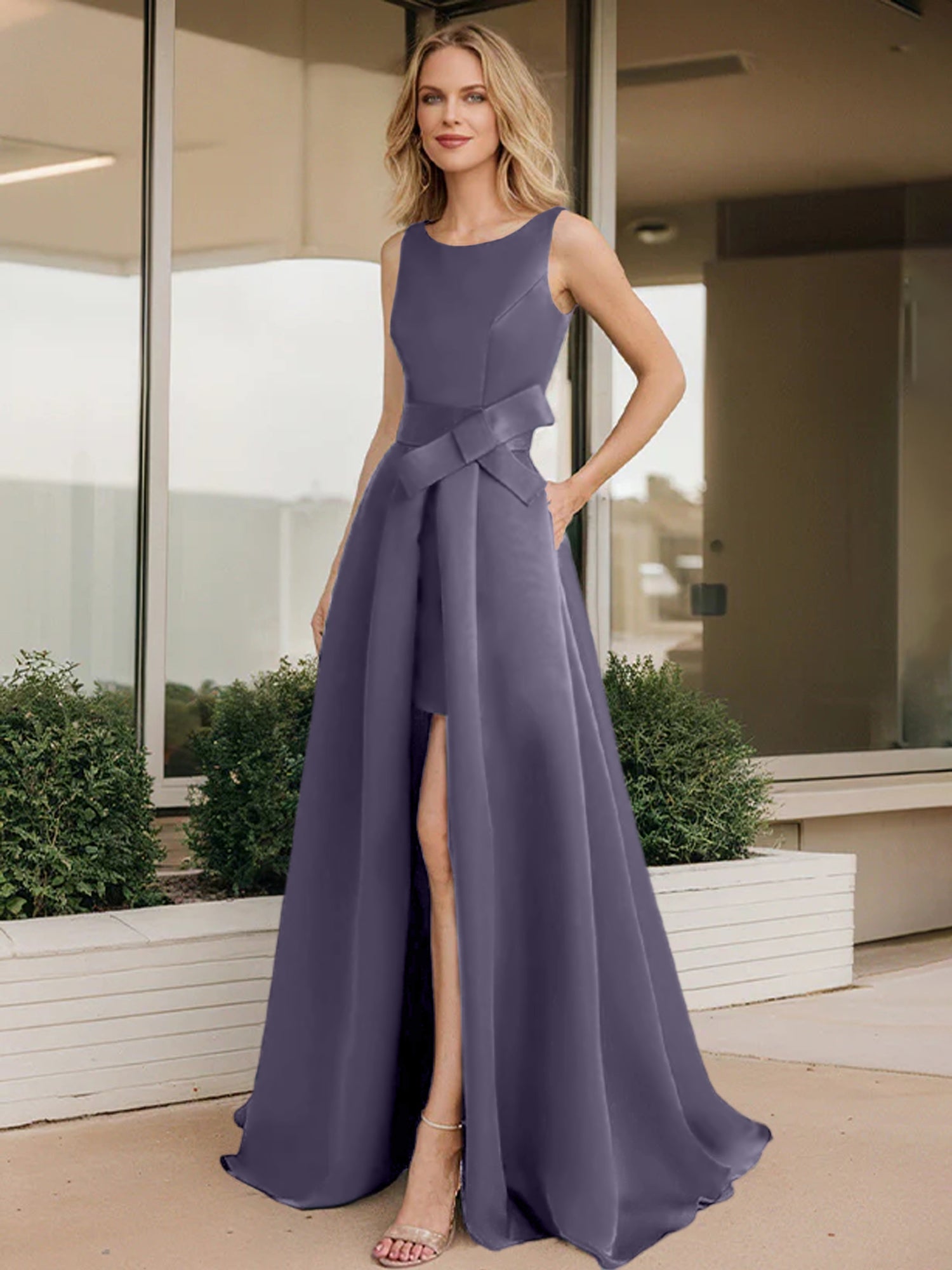 Vestidos de corte princesa/línea A para la madre de la novia 