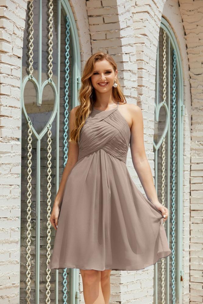 Vestidos de fiesta sin mangas, vestido formal de cóctel para graduación 28014 