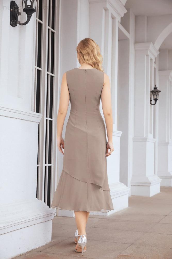 Robe de soirée deux pièces Sunnderly, coupe trapèze, pour la mère de la mariée, référence SY28072