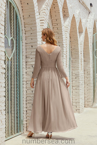 Baoleely Bridesmaid Dress Chiffon Formal Party Dress Evening Dress 28016