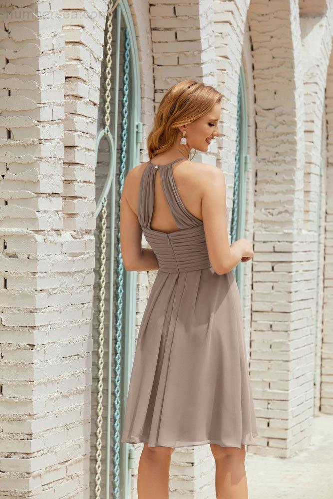 Vestidos de fiesta sin mangas, vestido formal de cóctel para graduación 28014 