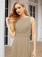 Baoleely Bridesmaid Dresses for Wedding Ruffles Long Formal Prom Gowns 28039