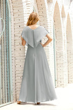 Vestido Baoleely para la madre de la novia, talla grande, escote en V, largo hasta el suelo, formal, para invitada de boda 28020