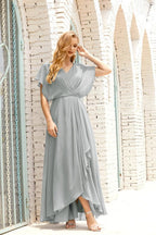 Vestido Baoleely para la madre de la novia, talla grande, escote en V, largo hasta el suelo, formal, para invitada de boda 28020