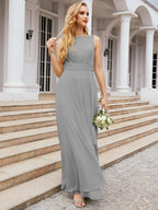 Baoleely Bridesmaid Dresses for Wedding Ruffles Long Formal Prom Gowns 28039