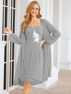 Vestidos de encaje para la madre de la novia y el novio de Sunderly, ideales para invitadas de boda (SY28066)