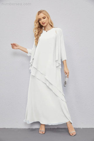 Vestidos de madre de la novia con cárdigan ligero abierto al frente, vestido formal de fiesta 28081 