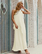 Vestido largo de gasa de talla grande para la madre de la novia, vestido de gala para dama de honor, vestido de graduación SY28019