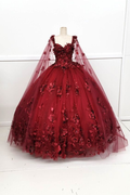 Vestido de quinceañera con estampado de flores 3D, estilo corazón, ideal para fiestas de cumpleaños de 15 y 16 años. Modelo Y4515.