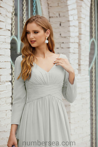 Baoleely Bridesmaid Dress Chiffon Formal Party Dress Evening Dress 28016