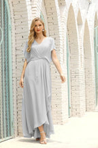 Vestido Baoleely para la madre de la novia, talla grande, escote en V, largo hasta el suelo, formal, para invitada de boda 28020