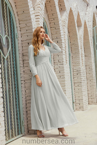 Baoleely Bridesmaid Dress Chiffon Formal Party Dress Evening Dress 28016