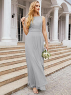 Baoleely Bridesmaid Dresses for Wedding Ruffles Long Formal Prom Gowns 28039